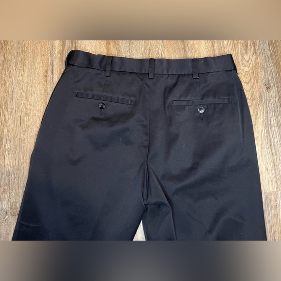 Perry Ellis Portfolio Black Men’s Dress Pants Flat Front Size 33x29 Business - Picture 5 of 10